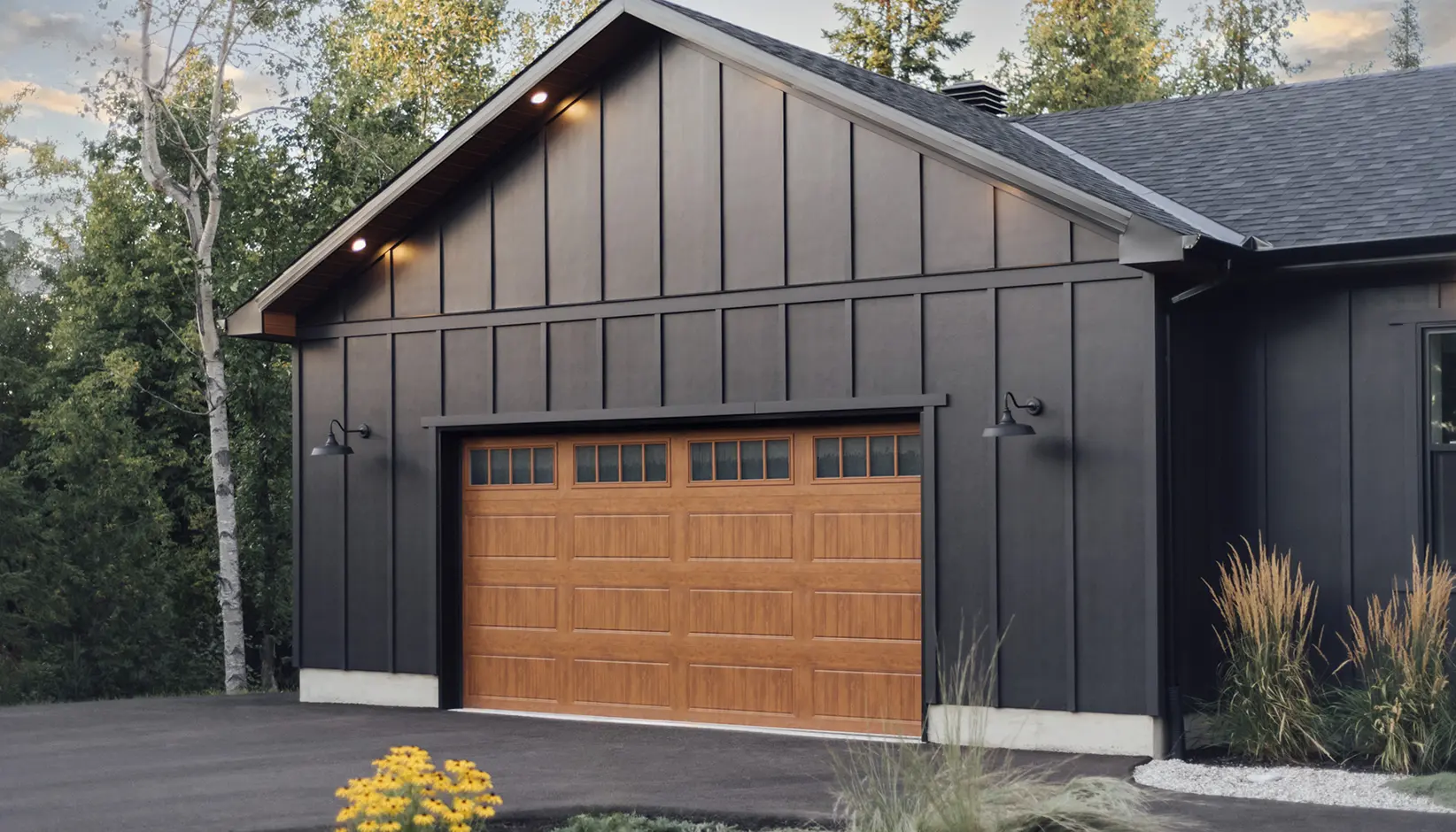 Clopay Gallery Steel Collection - Grooved-Panel Carriage House Steel