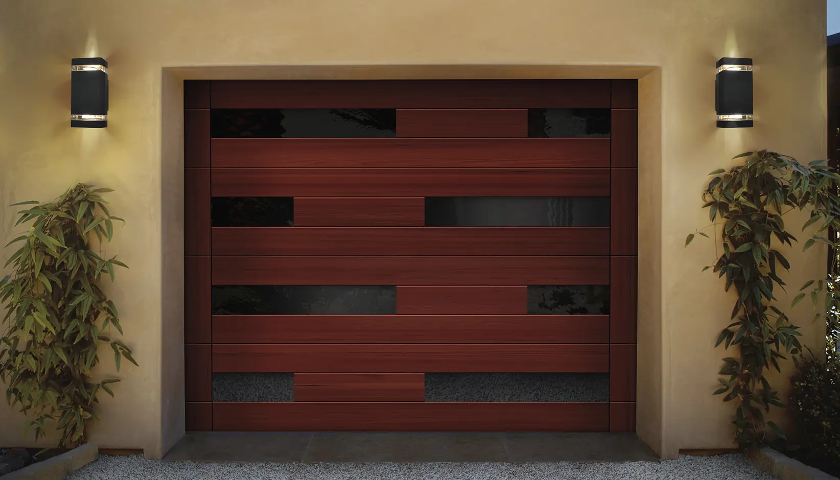 Clopay Reserve Wood Modern Collection design example 2